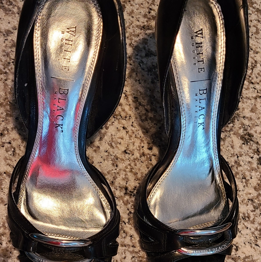 Black White Black Heels